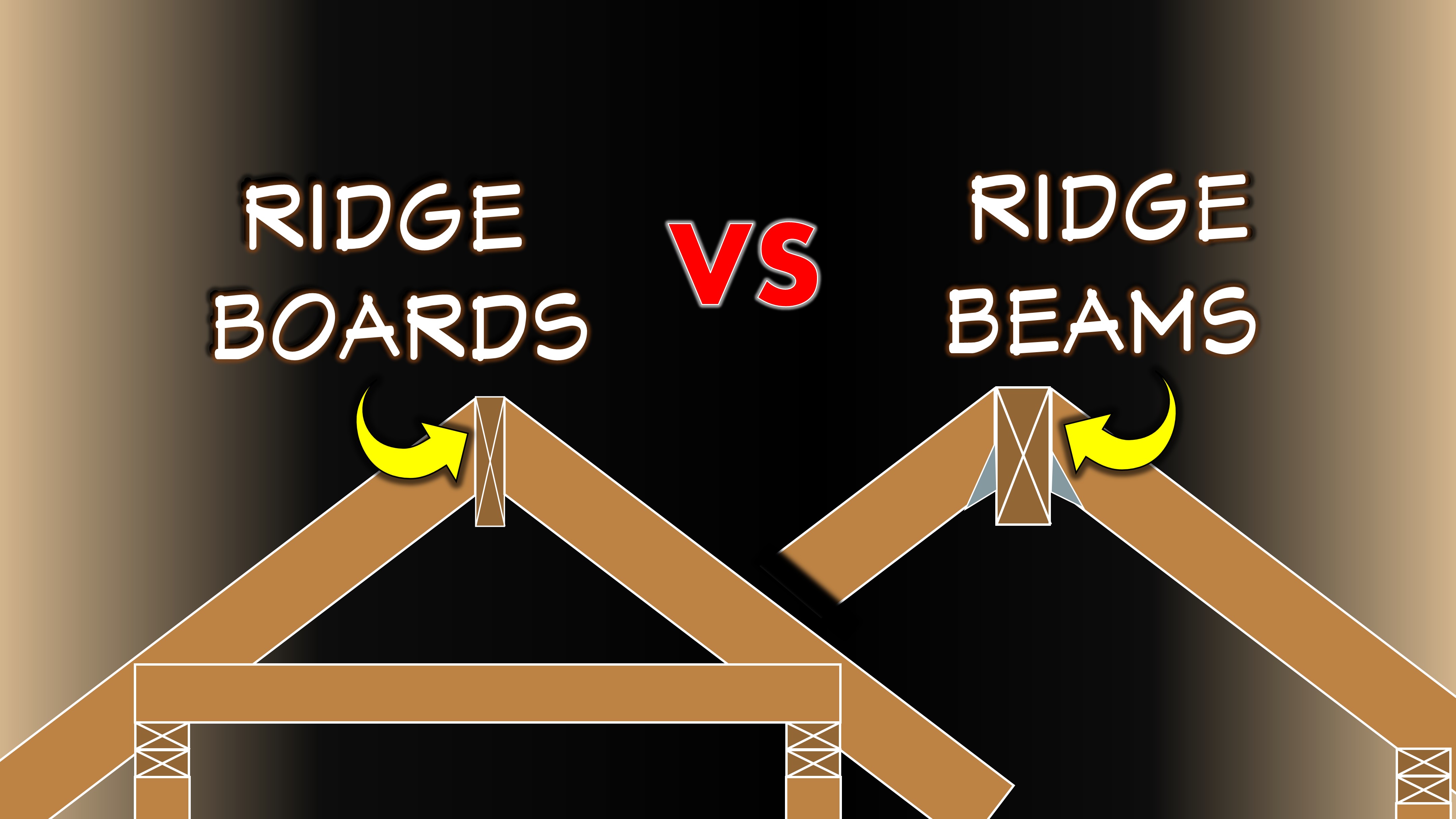 Ridge board vs Ridge beam